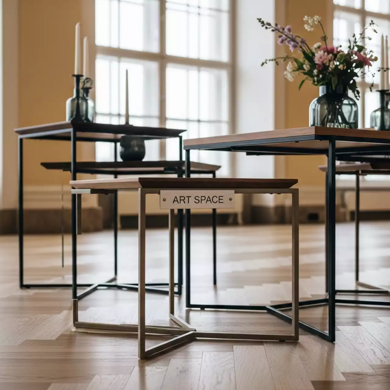Аренда Столы журнальные лофт в Маринс Парк Отеле — ART SPACE