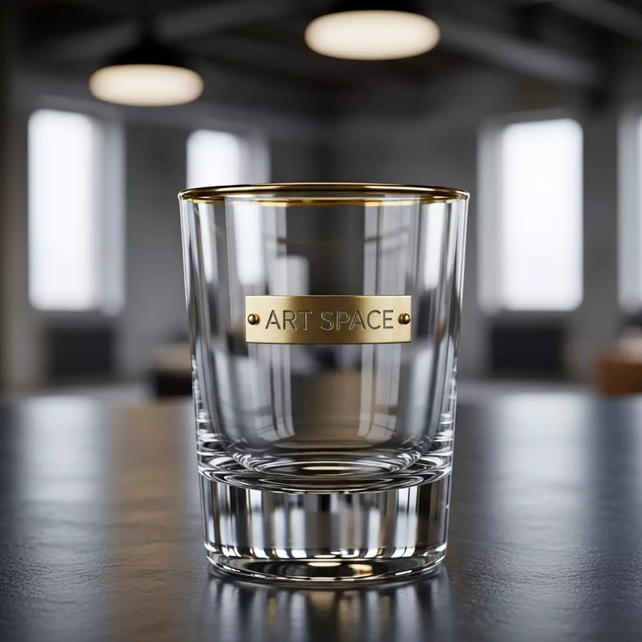 Аренда Стопка стеклянная с золотым ободком 75 мл в Stella di Mosca — ART SPACE