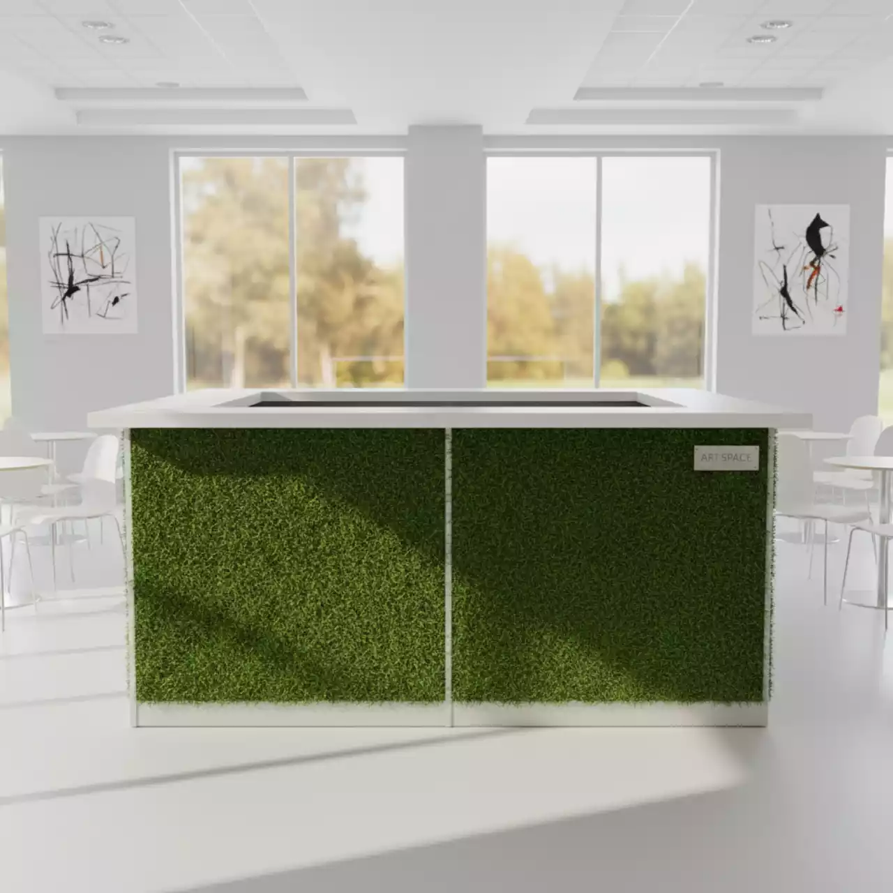 Аренда Стойка барная Almeria Grass в банкетном зале «Дельфин» — ART SPACE