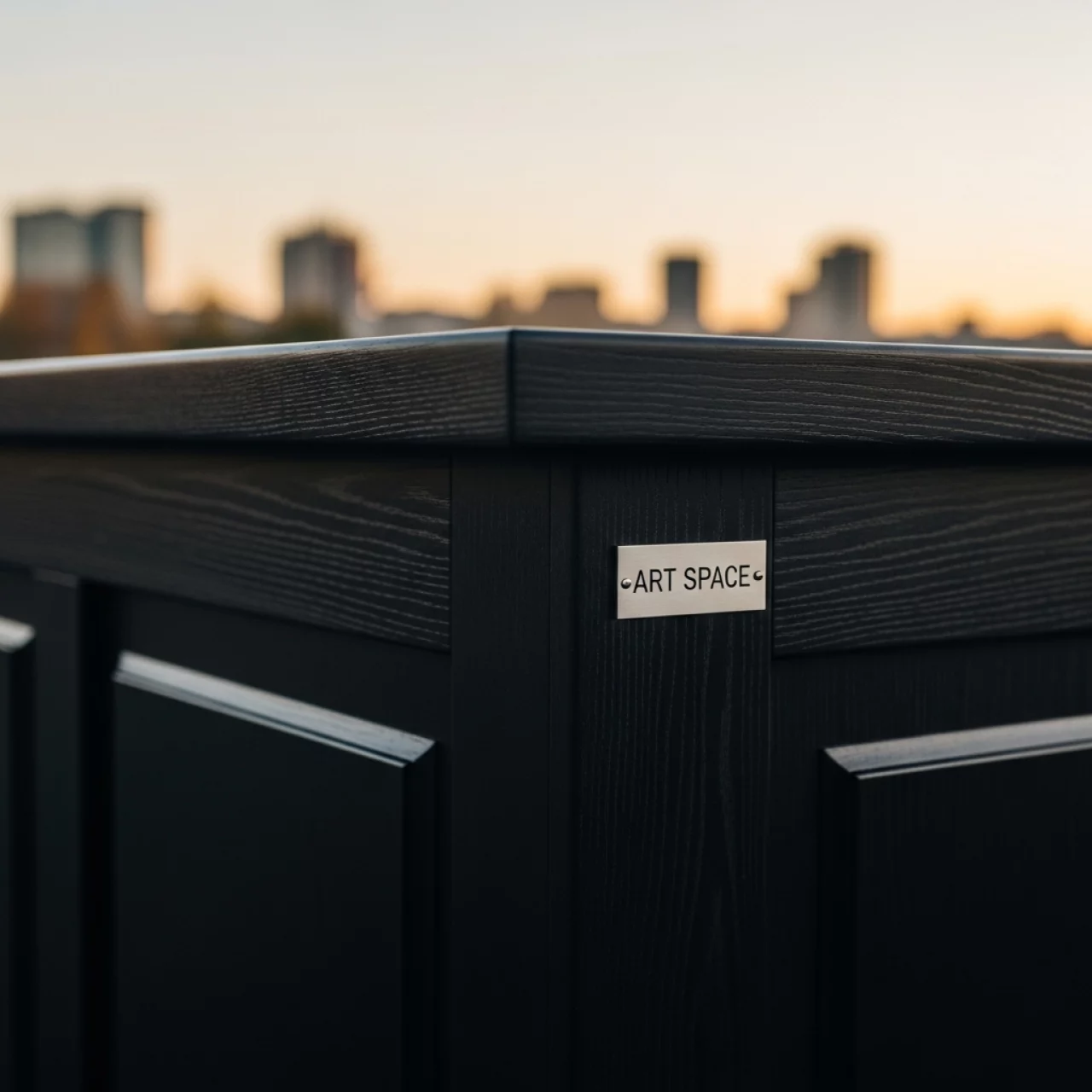 Аренда Стойка барная деревянная черная London Pub на Имеретинской набережной — ART SPACE