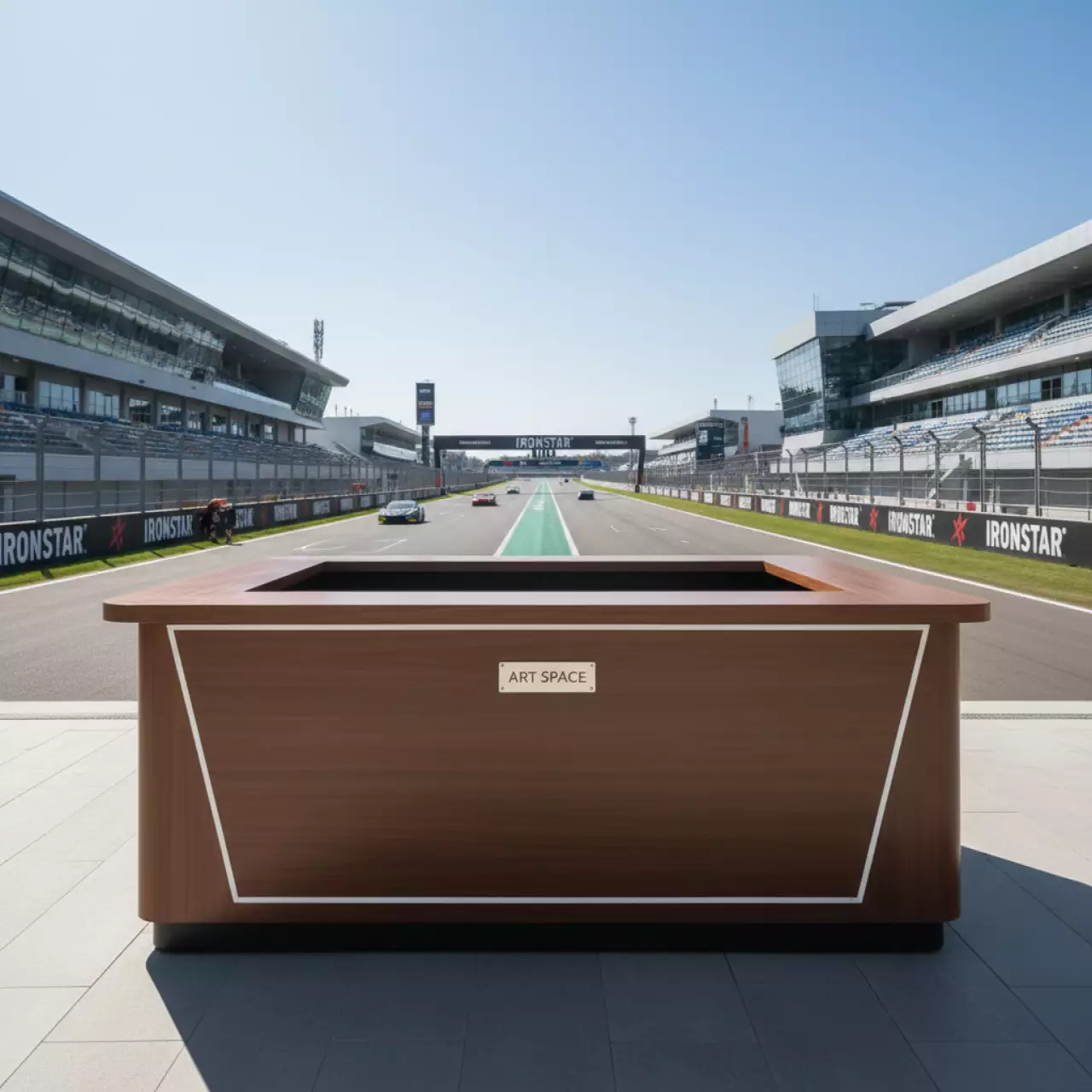 Аренда Стойка барная Dubrowski коричневого цвета на Сочи Автодроме — ART SPACE