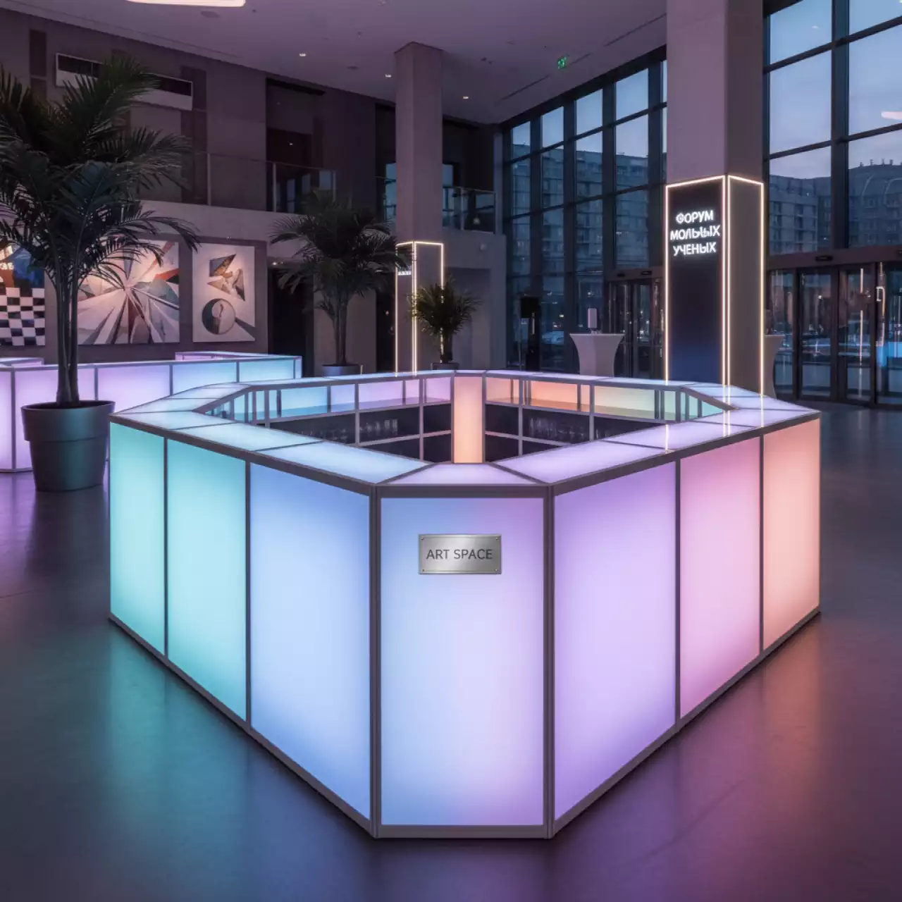 Аренда Стойка барная LED модуль в Mövenpick Hotel — ART SPACE
