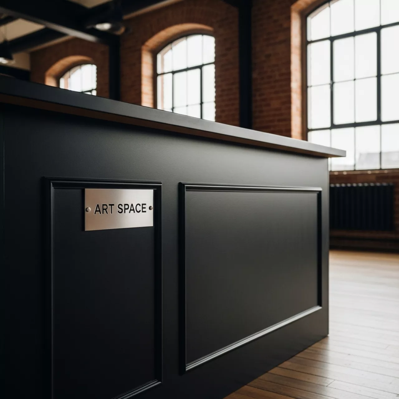 Аренда Стойка барная под обклейку черная в банкетном зале «Дельфин» — ART SPACE