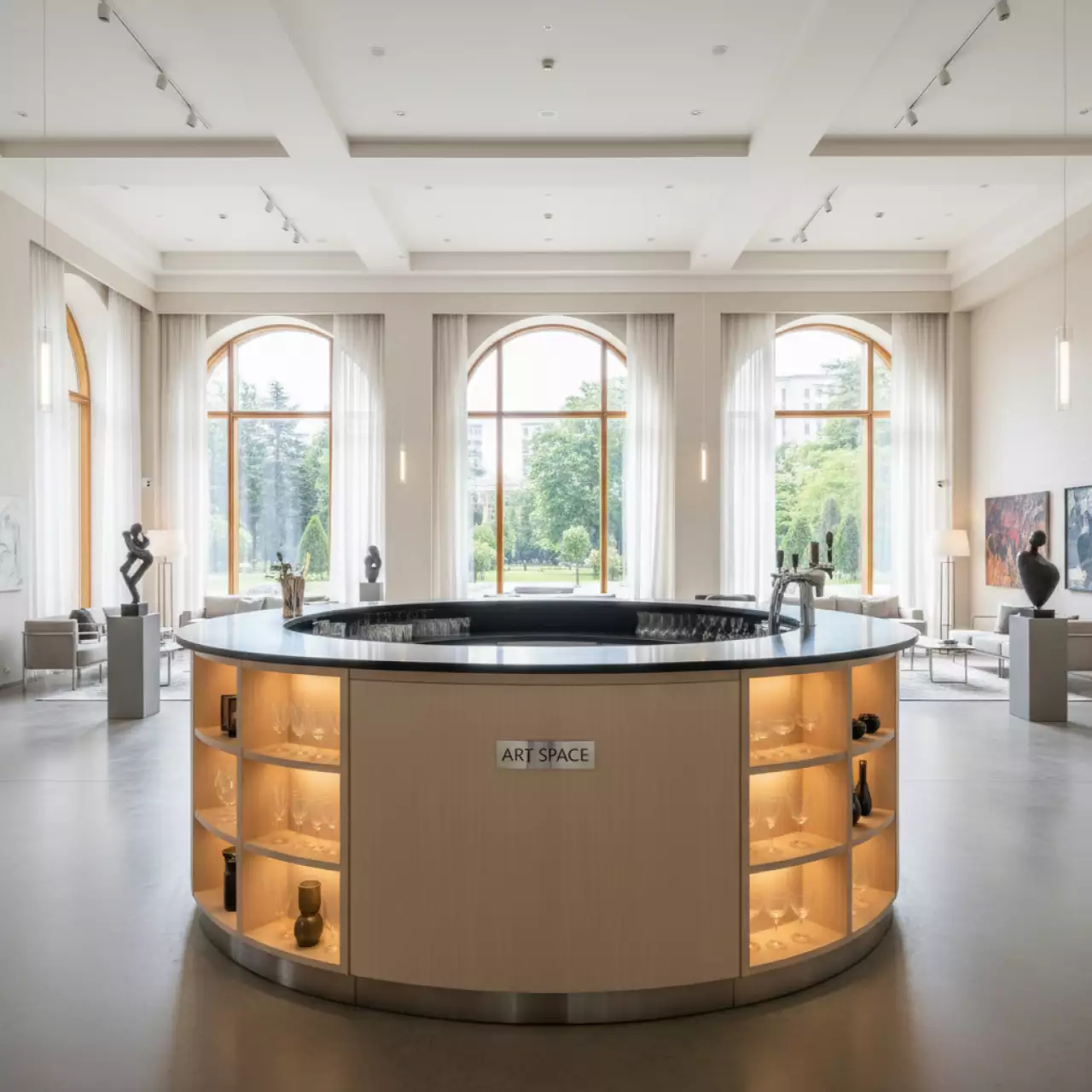 Аренда Стойка барная полукруглая в City Park Hotel Sochi — ART SPACE