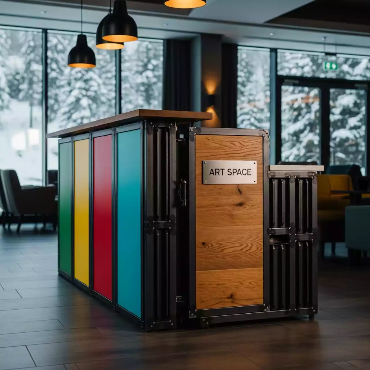 Аренда Стойка барная разборная Американка в Green Flow Hotel — ART SPACE