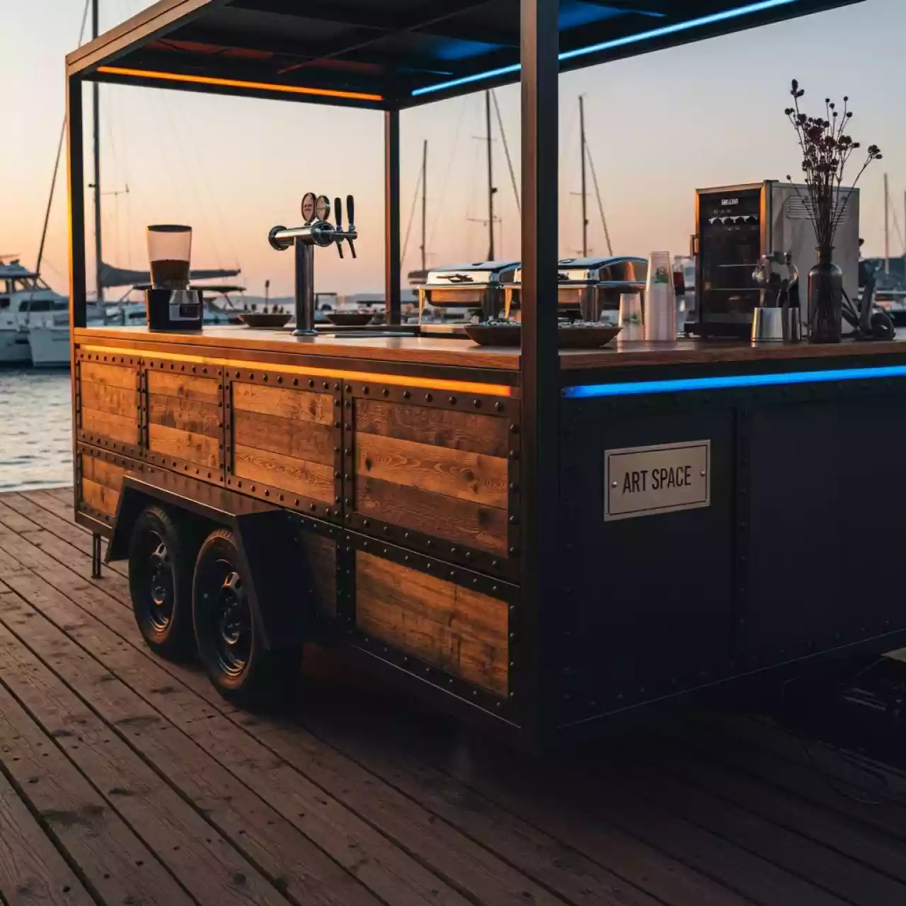 Аренда Стойка для напитков для фудкорта на парусной регате (Сочи) — ART SPACE