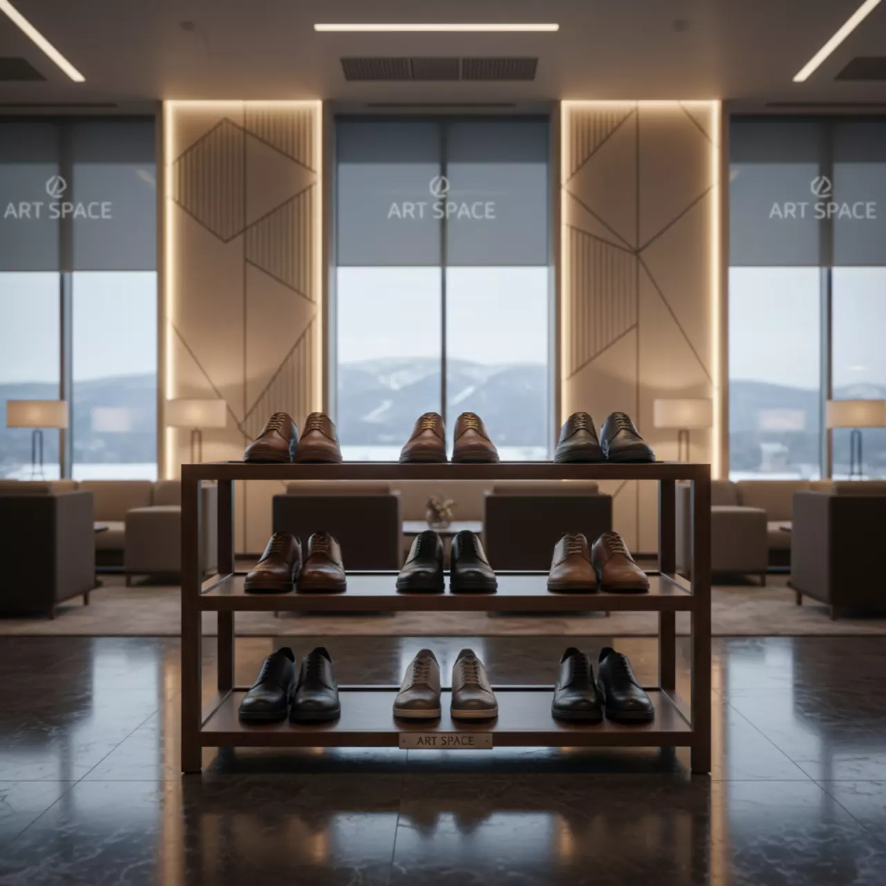 Аренда Стойка для обуви Helex Home W 07 1 коричневая на арене «Фишт» — ART SPACE