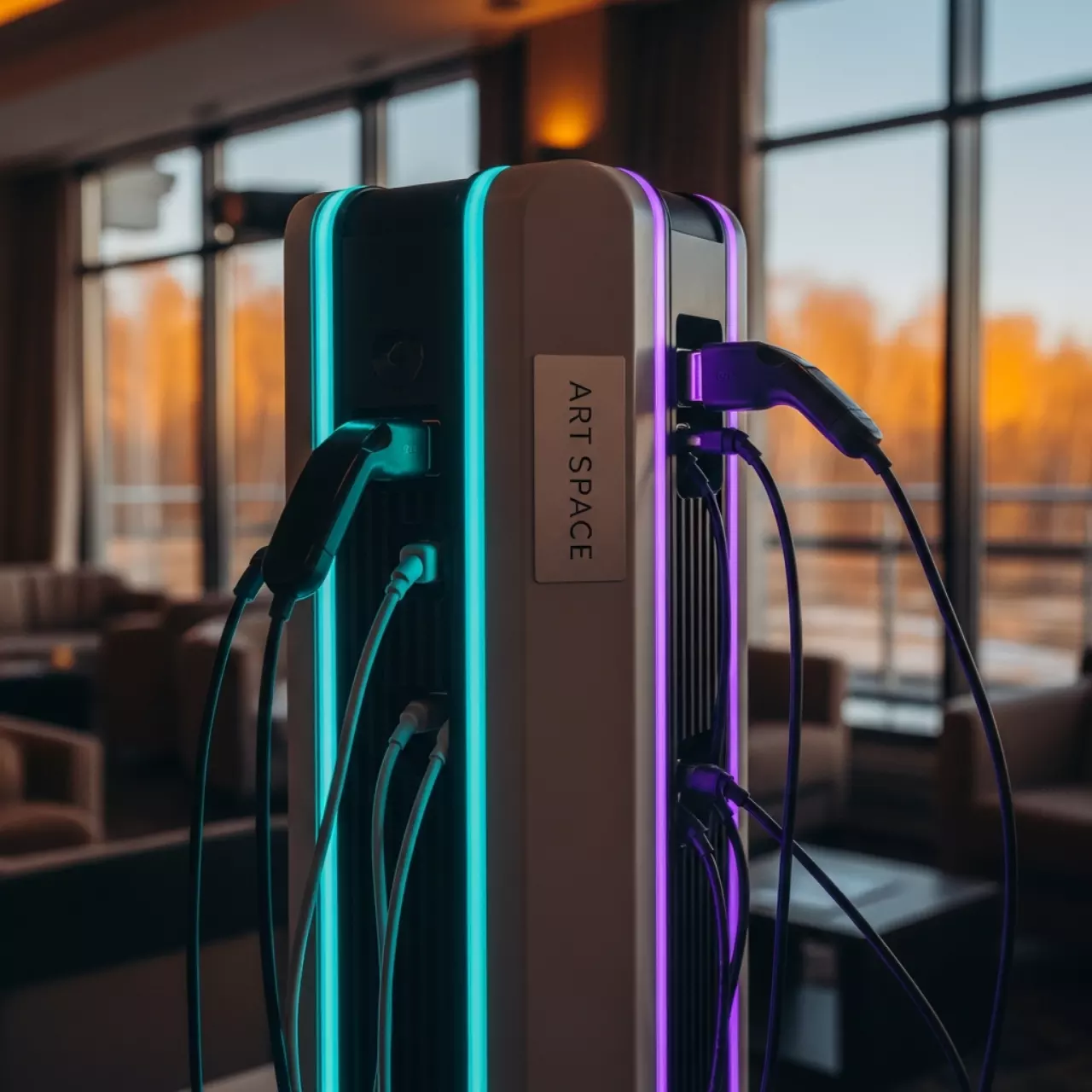 Аренда Стойка для зарядки мобильных устройств в санатории «Октябрьский» — ART SPACE