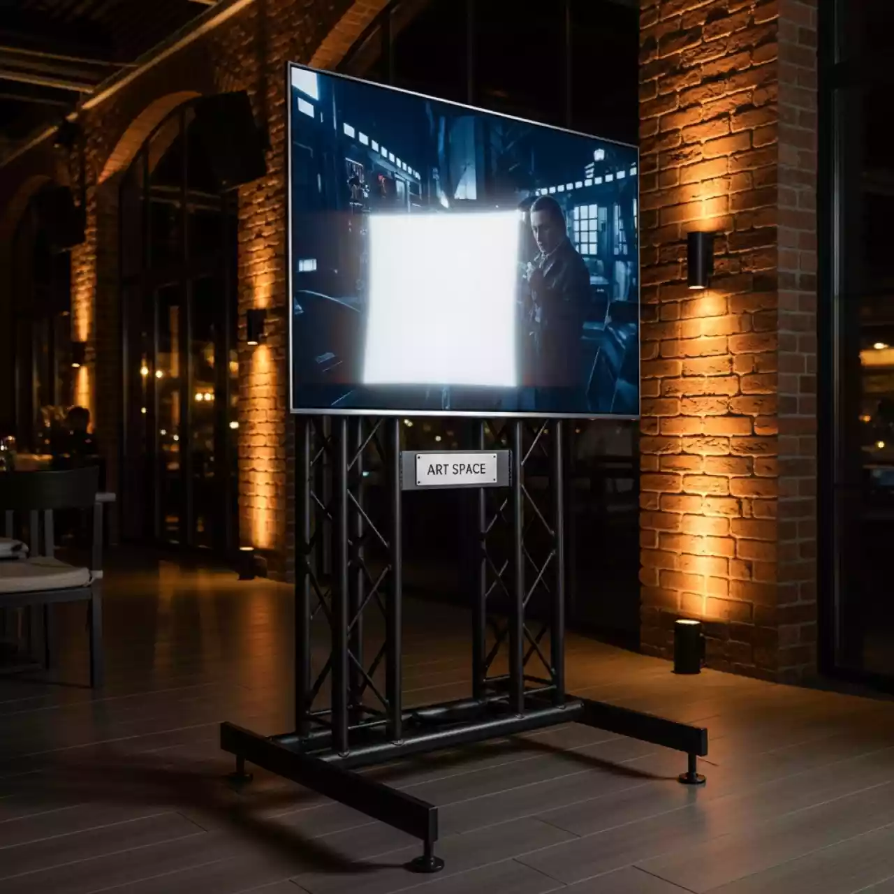 Аренда Стойка для ЖК панели Plasmapole в ресторане «La Terrazza» — ART SPACE