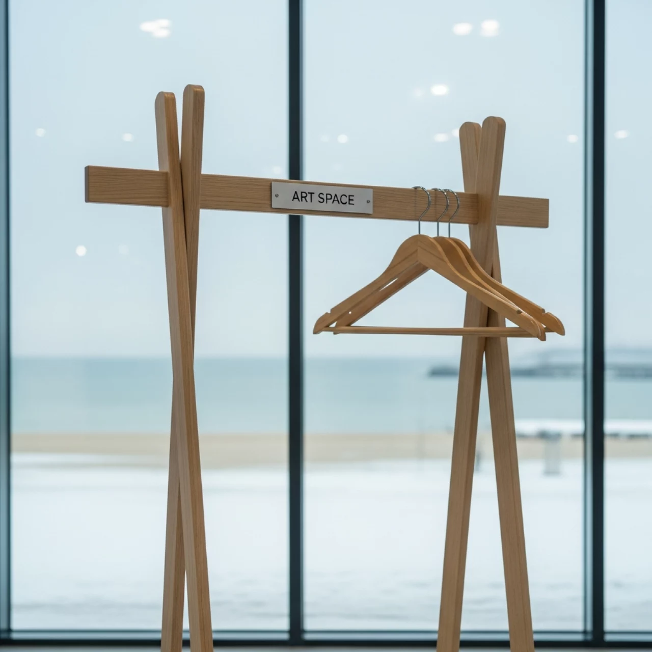 Аренда Стойка гардеробная без плечиков на пляже «Маяк» — ART SPACE