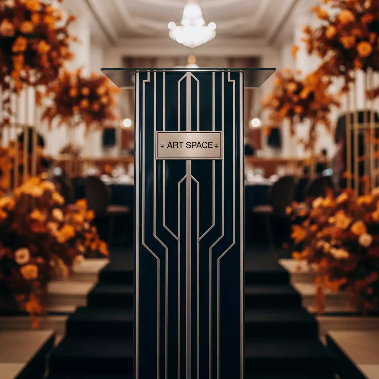 Аренда Стойка геометрическая в ресторане «Паруса» — ART SPACE