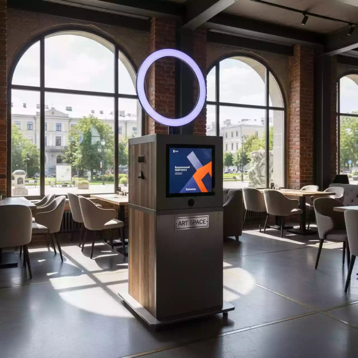 Аренда Стойка Gif в ресторане «Sanremo» — ART SPACE