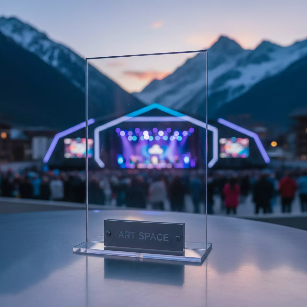 Аренда Стойка информационная настольная кувертка 210х80 мм в Golden Tulip Rosa Khutor — ART SPACE