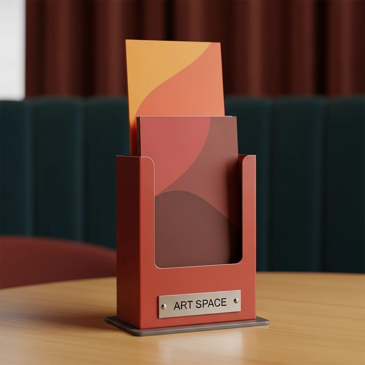 Аренда Стойка информационная настольная в ресторане «Высота 5642» — ART SPACE