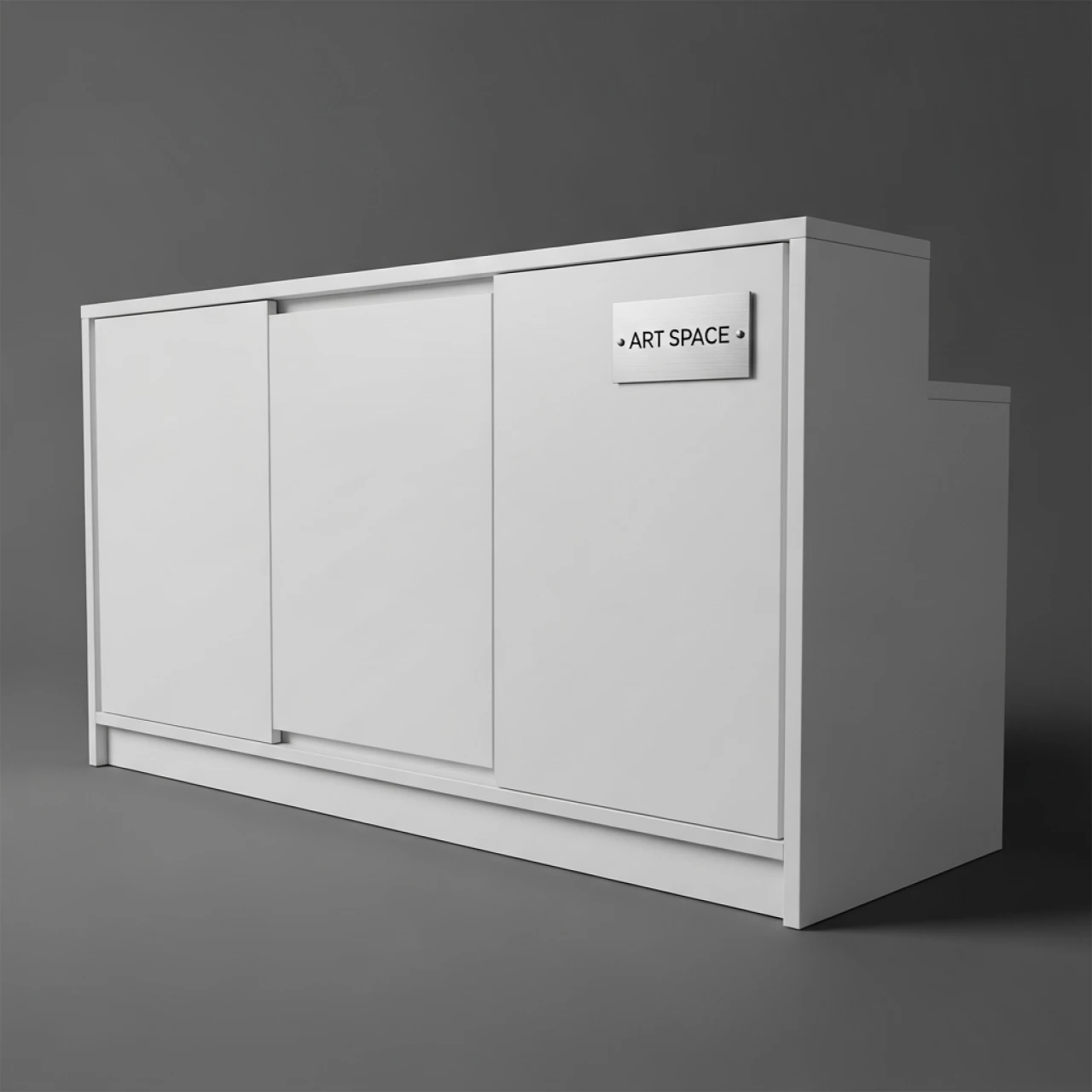 Аренда Стойка информационная ресепшен с дверками Backstage в Alpha Sirius — ART SPACE