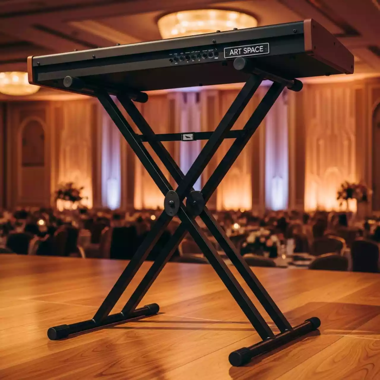 Аренда Стойка клавишная Hercules KS 240B EZ Lok Double X Ø 30 мм в Гранд Отель Сочи — ART SPACE