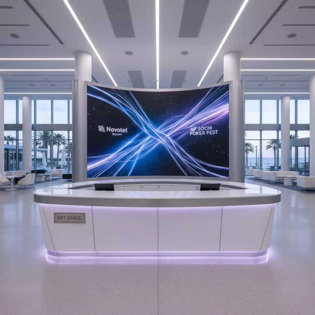 Аренда Стойка Lilac в Novotel Resort — ART SPACE