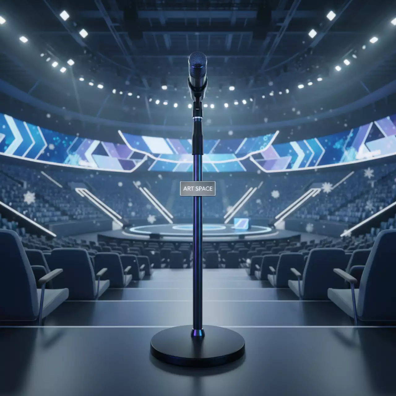 Аренда Стойка микрофонная прямая на утяжелителе VK Stadium Sirius — ART SPACE