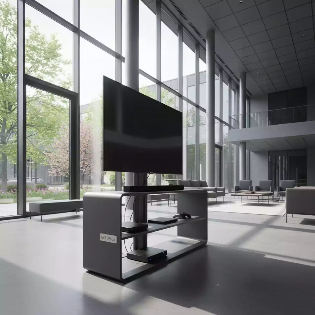 Аренда Стойка мобильная City с полками в Delta Sirius — ART SPACE