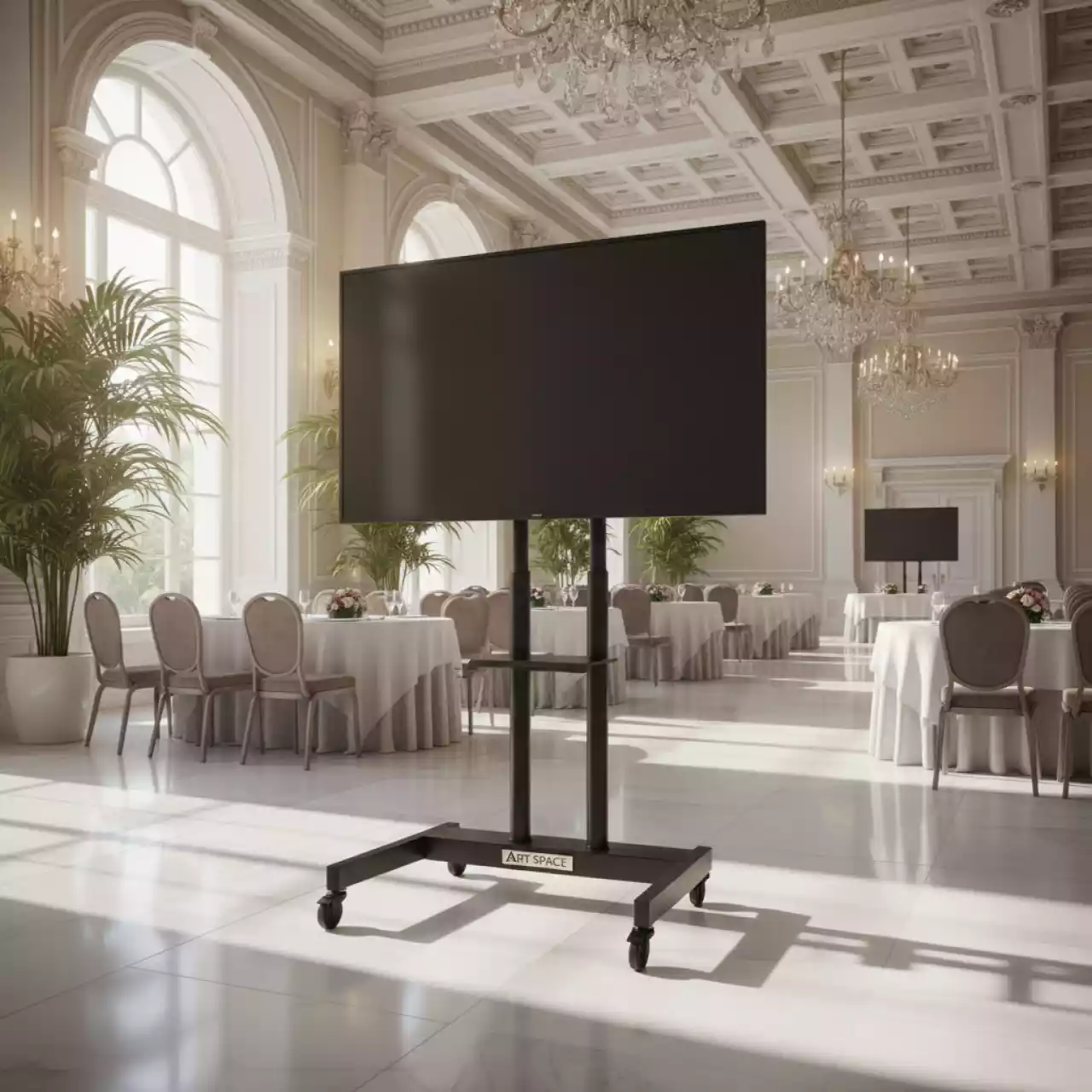 Аренда Стойка мобильная для телевизора с кронштейном чёрная Onkron TS1551 40 70 в City Park Hotel Sochi — ART SPACE