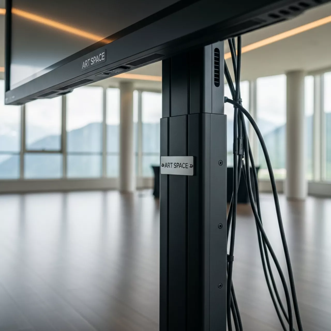 Аренда Стойка мобильная FIX T1030T для дисплея доски Black в Golden Tulip Rosa Khutor — ART SPACE