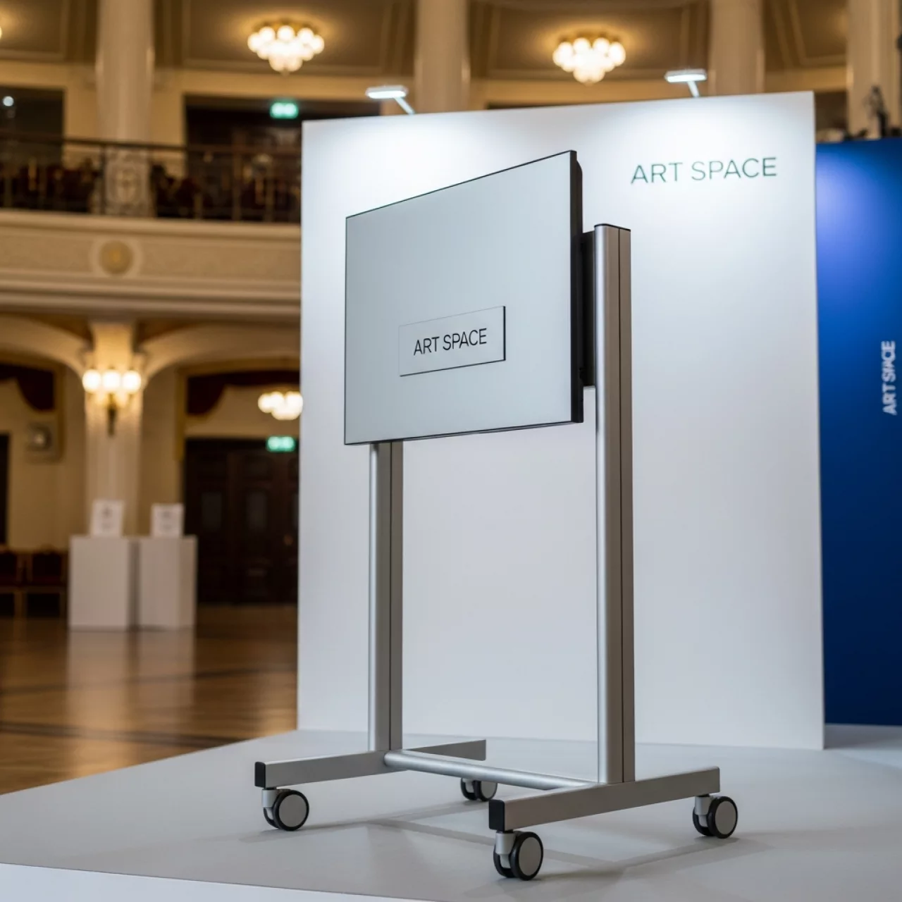 Аренда Стойка мобильная FIX TTL04 610TW Silver для дисплеев в Зимнем театре — ART SPACE