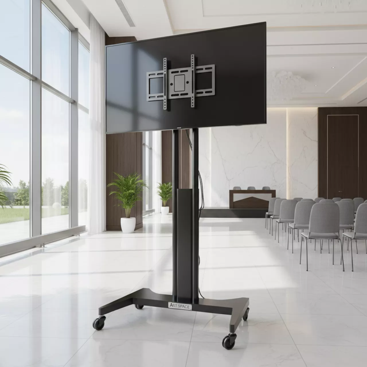 Аренда Стойка мобильная подъемно поворотная Olodim 50 100 в банкетном зале «Дельфин» — ART SPACE