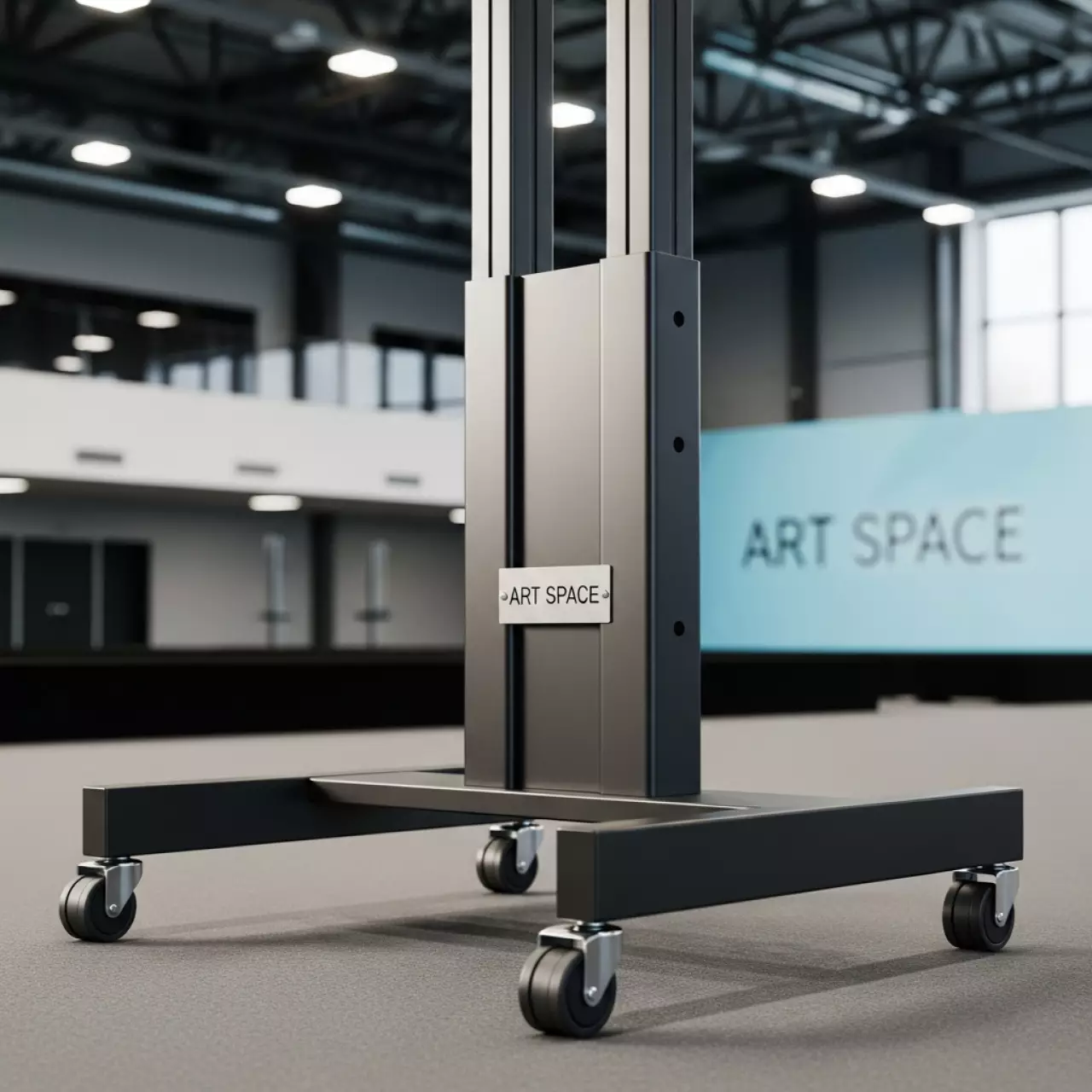 Аренда Стойка напольная мобильная HMC BASE в Керлинговом центре «Ледяной куб» — ART SPACE