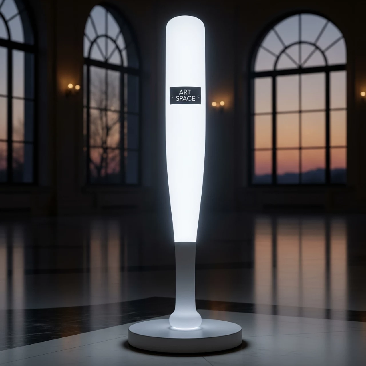 Аренда Стойка ограждения столбик в форме светящейся биты в санатории «Сочи» — ART SPACE