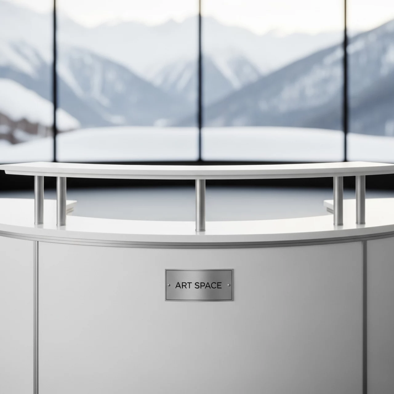 Аренда Стойка полукруглая 1,6х0,9 м в Поляна 1389 Отель и Спа — ART SPACE