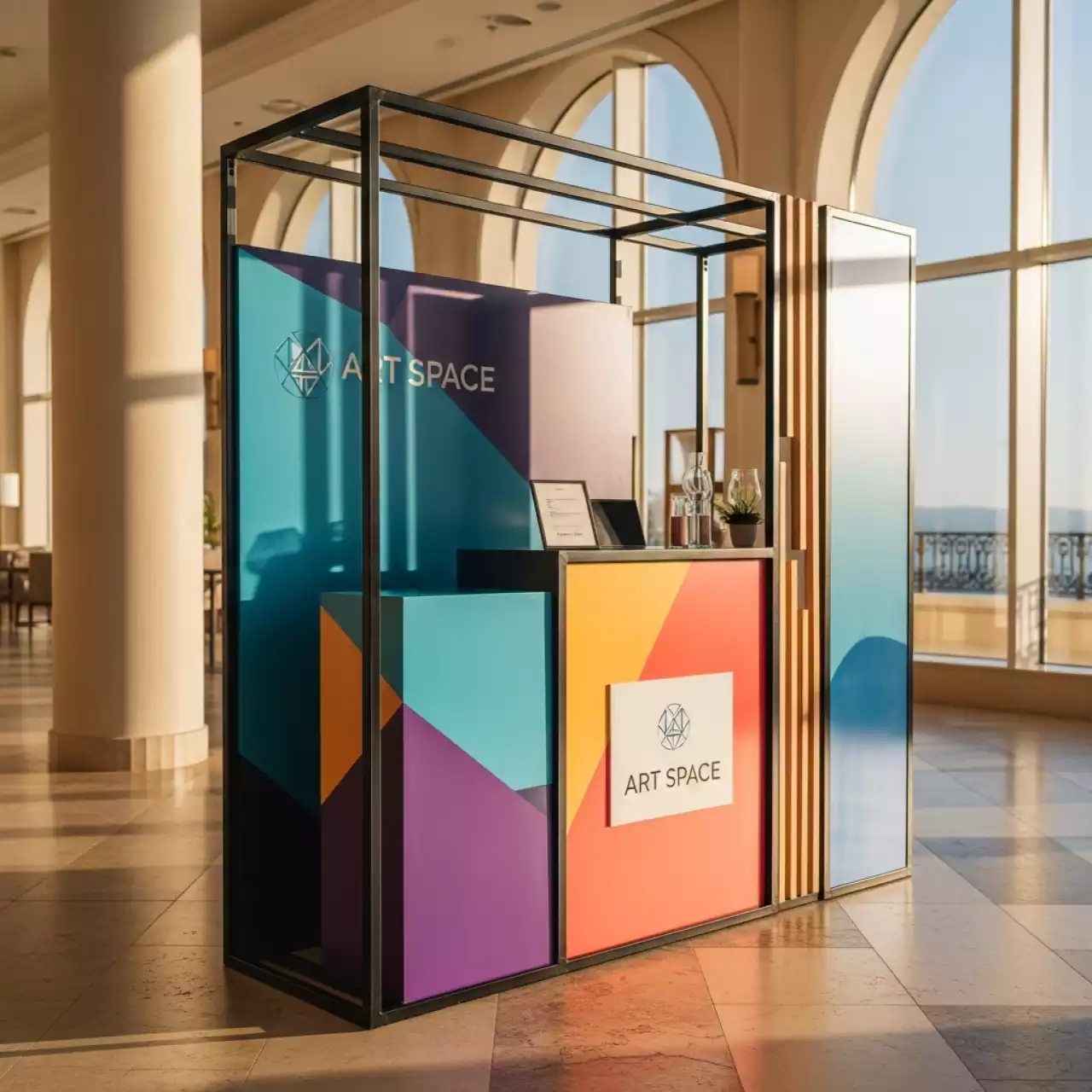 Аренда Стойка промо Абсолют в Swissôtel Resort Sochi Kamelia — ART SPACE