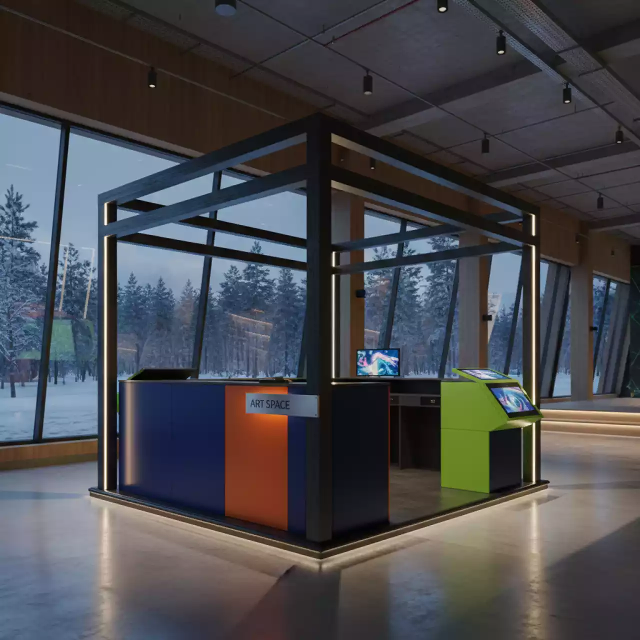 Аренда Стойка промо PC8 в Omega Sirius — ART SPACE