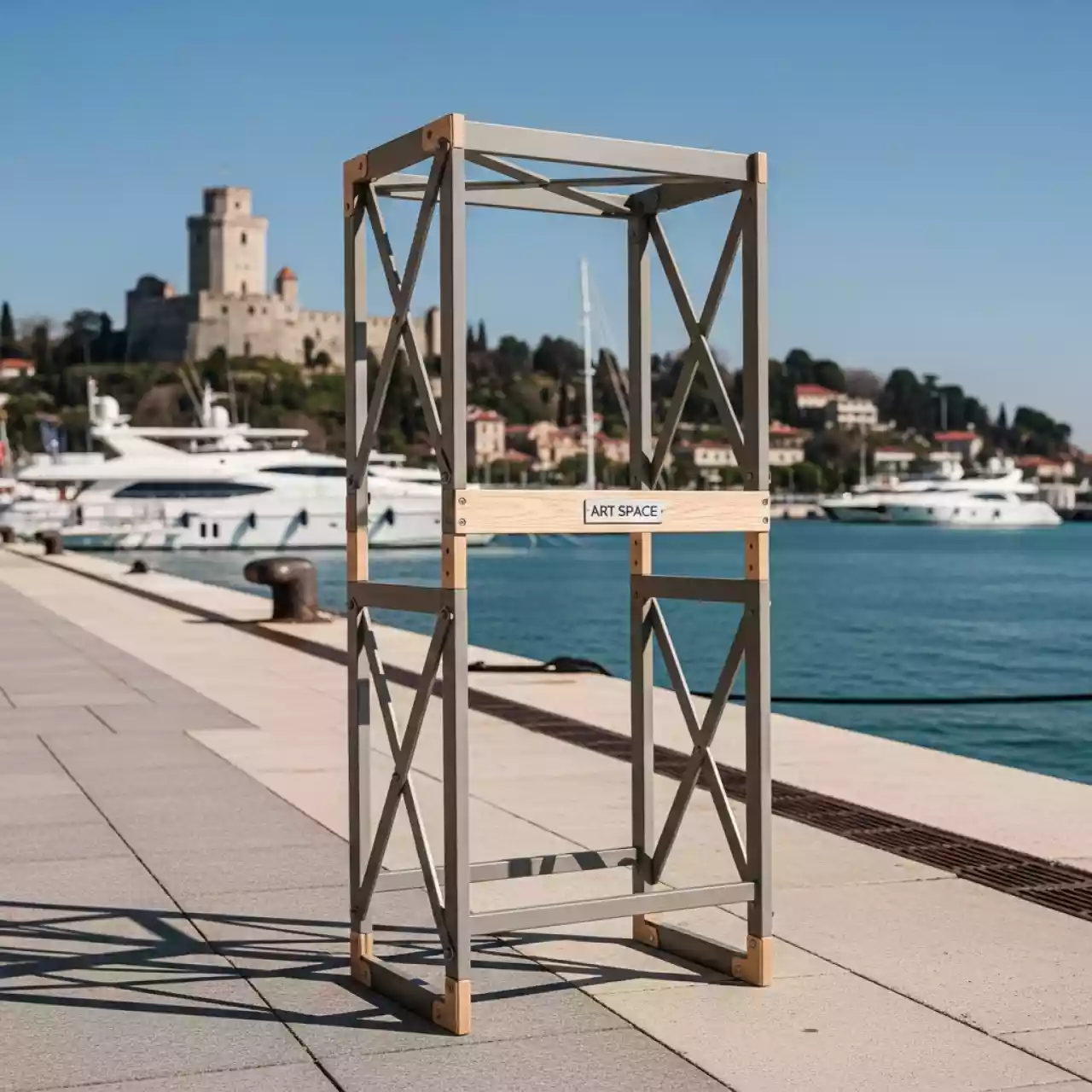 Аренда Стойка разборная Американка на территории Морпорта Сочи — ART SPACE