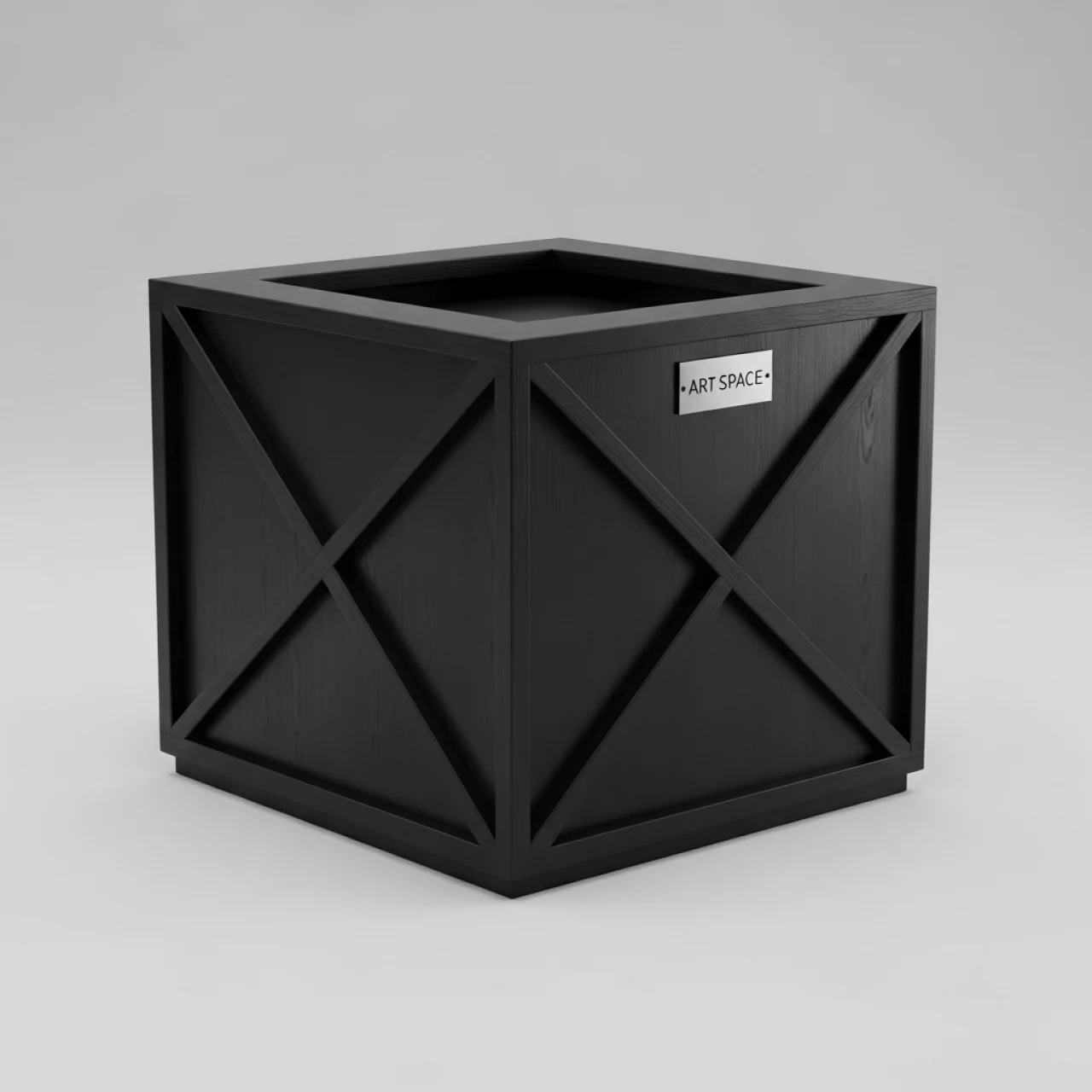 Аренда Стойка регистрации черная квадратная Backstage в Radisson Hotel Rosa Khutor — ART SPACE