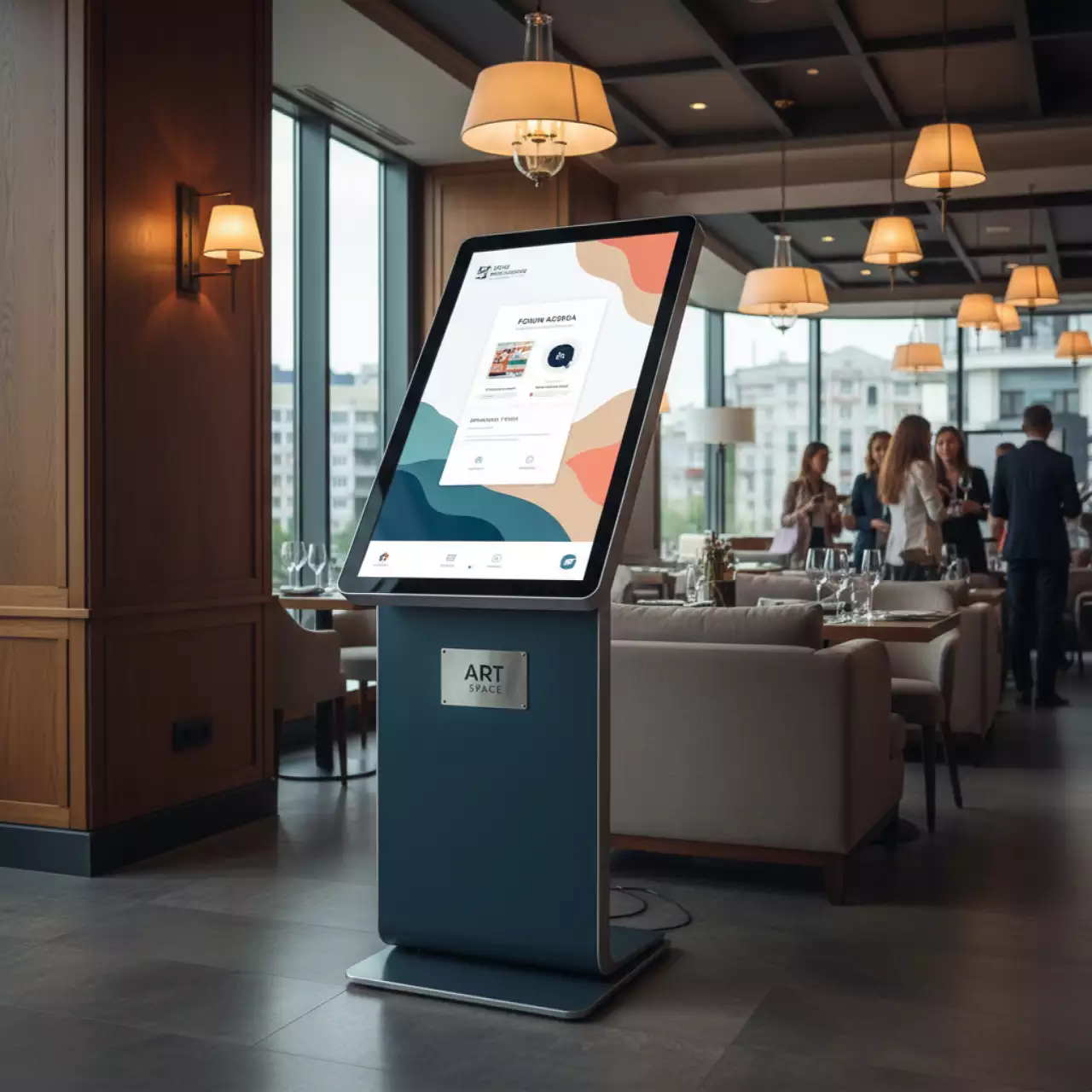 Аренда Стойка сенсорная интерактивная LR АРГО 43 в ресторане «Высота 5642» — ART SPACE