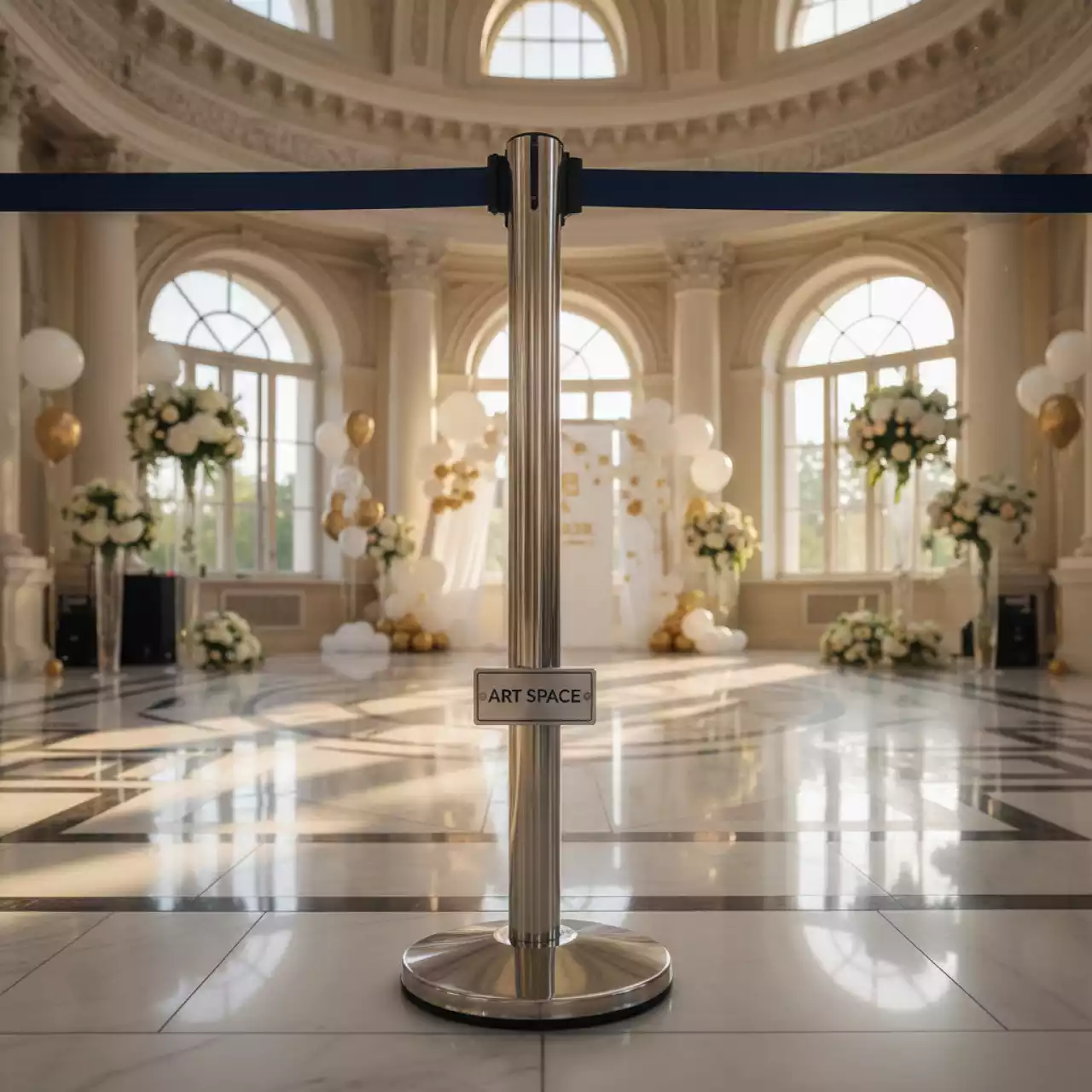 Аренда Стойка столбик тенсатор в Omega Sirius — ART SPACE