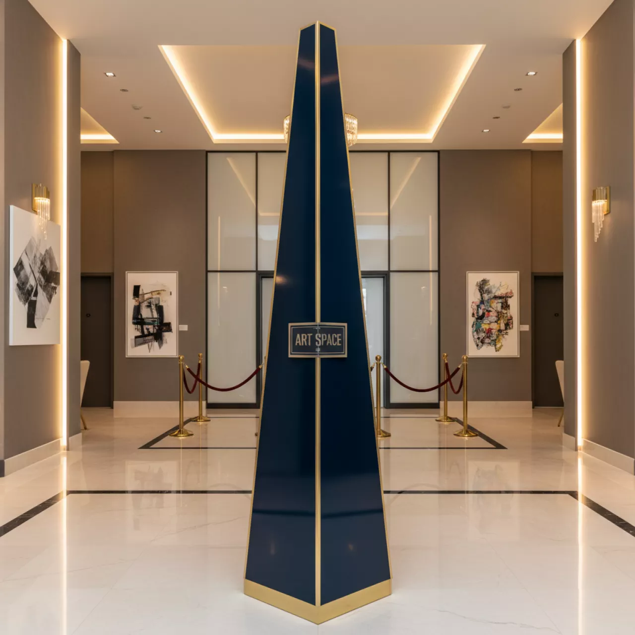 Аренда Стойка треугольная 2,6х0,9 м в Mercure Сочи Центр — ART SPACE