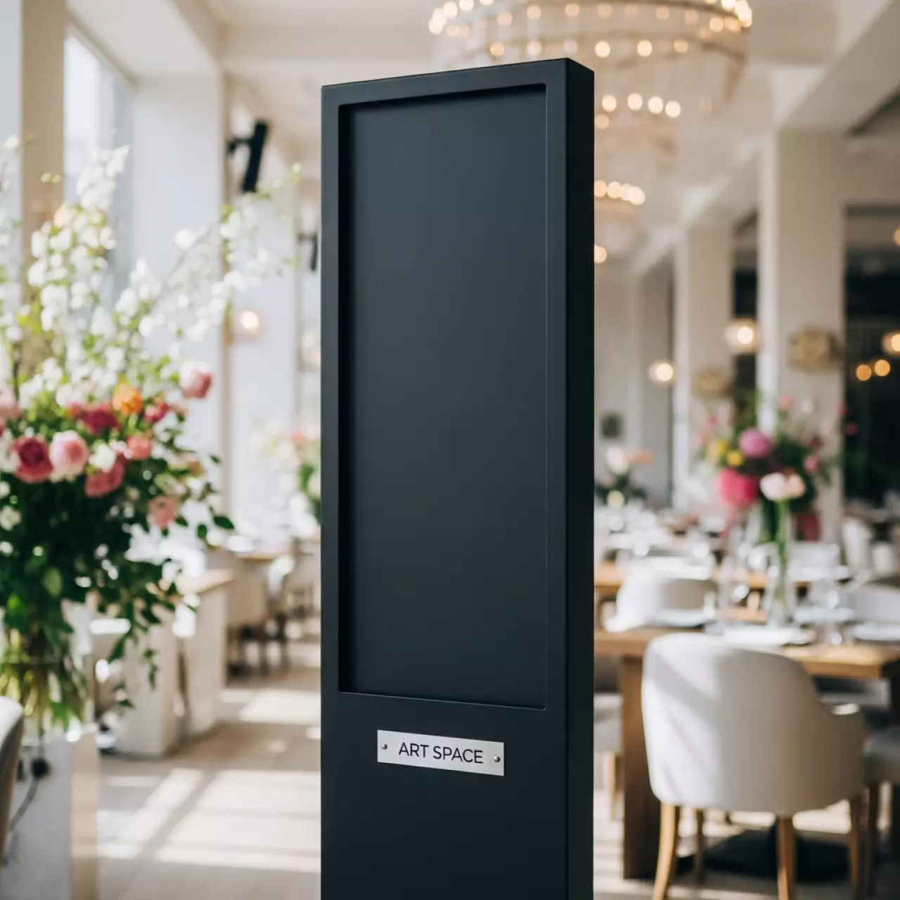 Аренда Стойка указатель меловая информационная 05 177chalk в ресторане «D.O.M» — ART SPACE