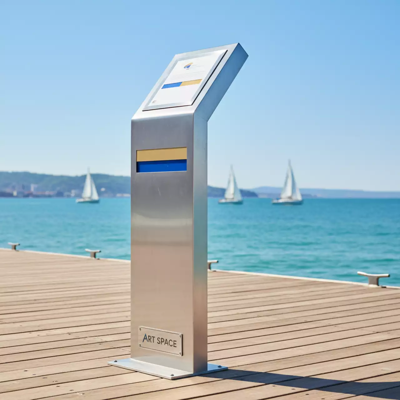 Аренда Стойка указатель с табличкой на парусной регате (Сочи) — ART SPACE