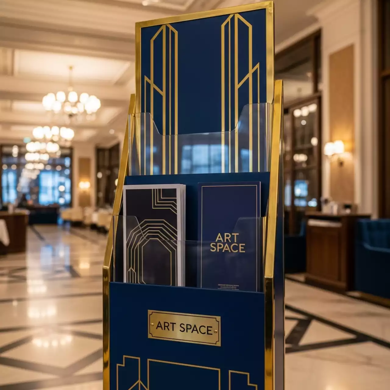 Аренда Стойки для рекламной продукции в ресторане «Sanremo» — ART SPACE