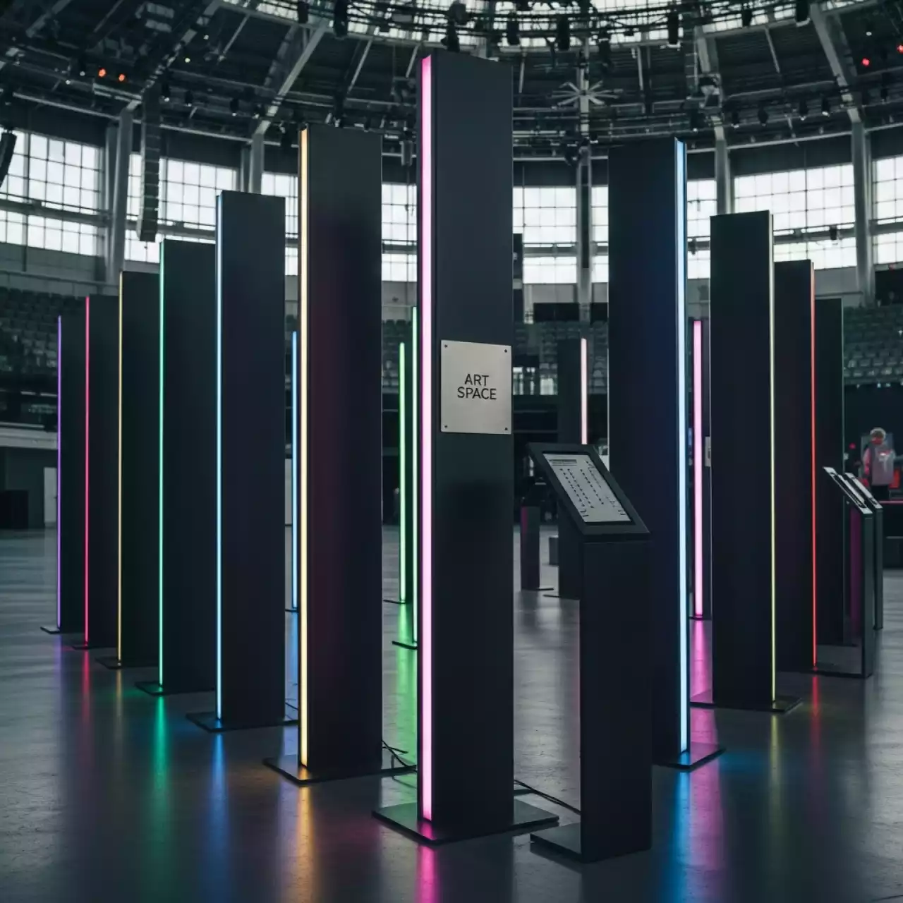 Аренда Стойки и колонны в ледовом дворце «Большой» — ART SPACE