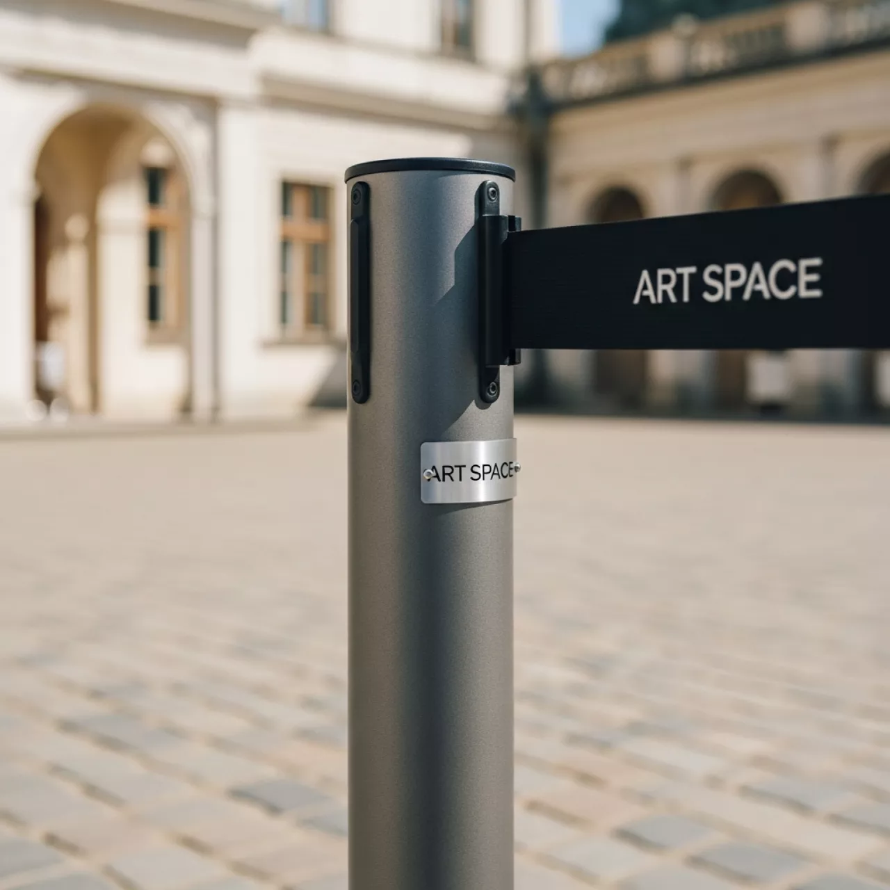 Аренда Стойки ограждения с лентой для концерта в усадьбе Голицына — ART SPACE