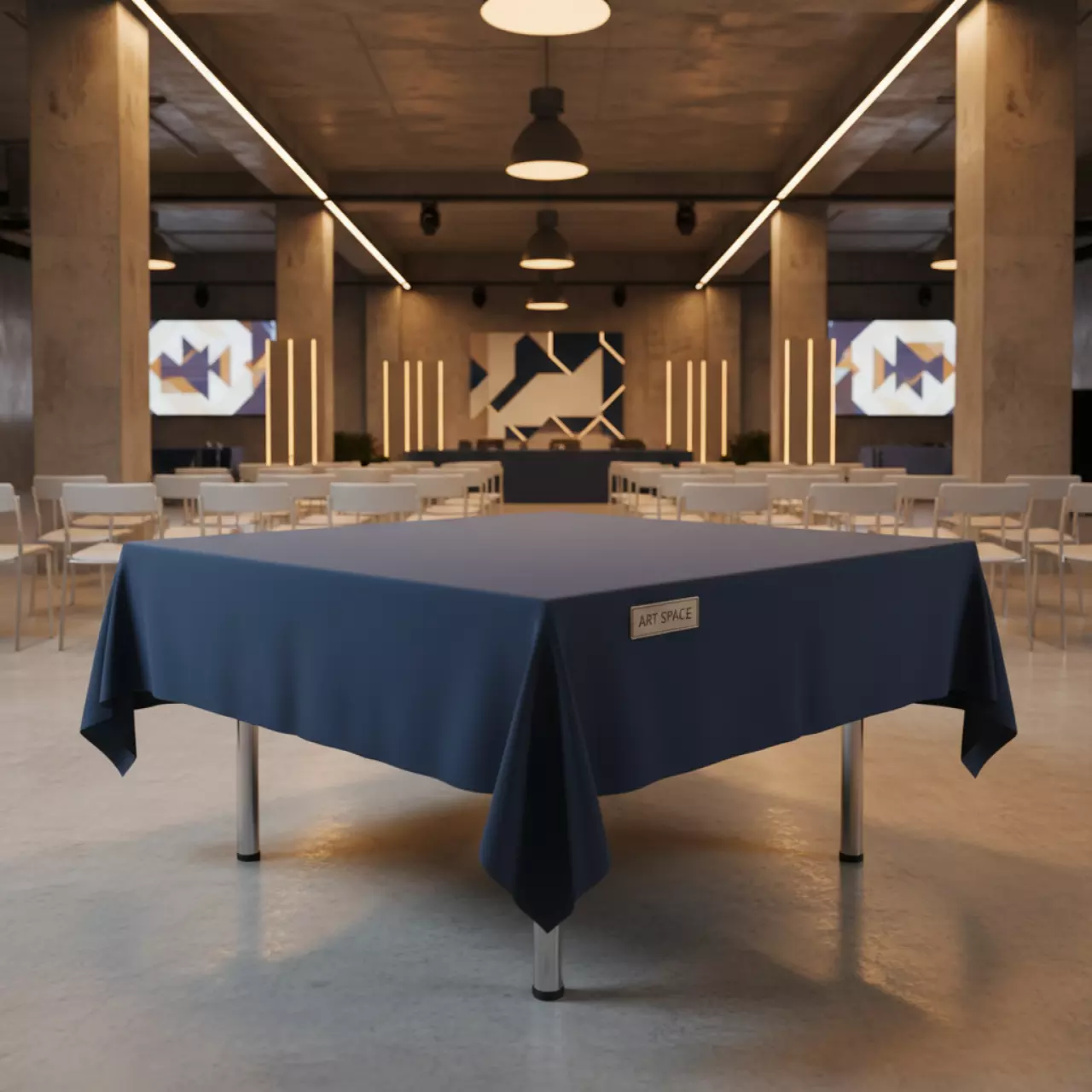 Аренда Стрейч чехол на прямоугольный стол 150х80 см в Маринс Парк Отеле — ART SPACE