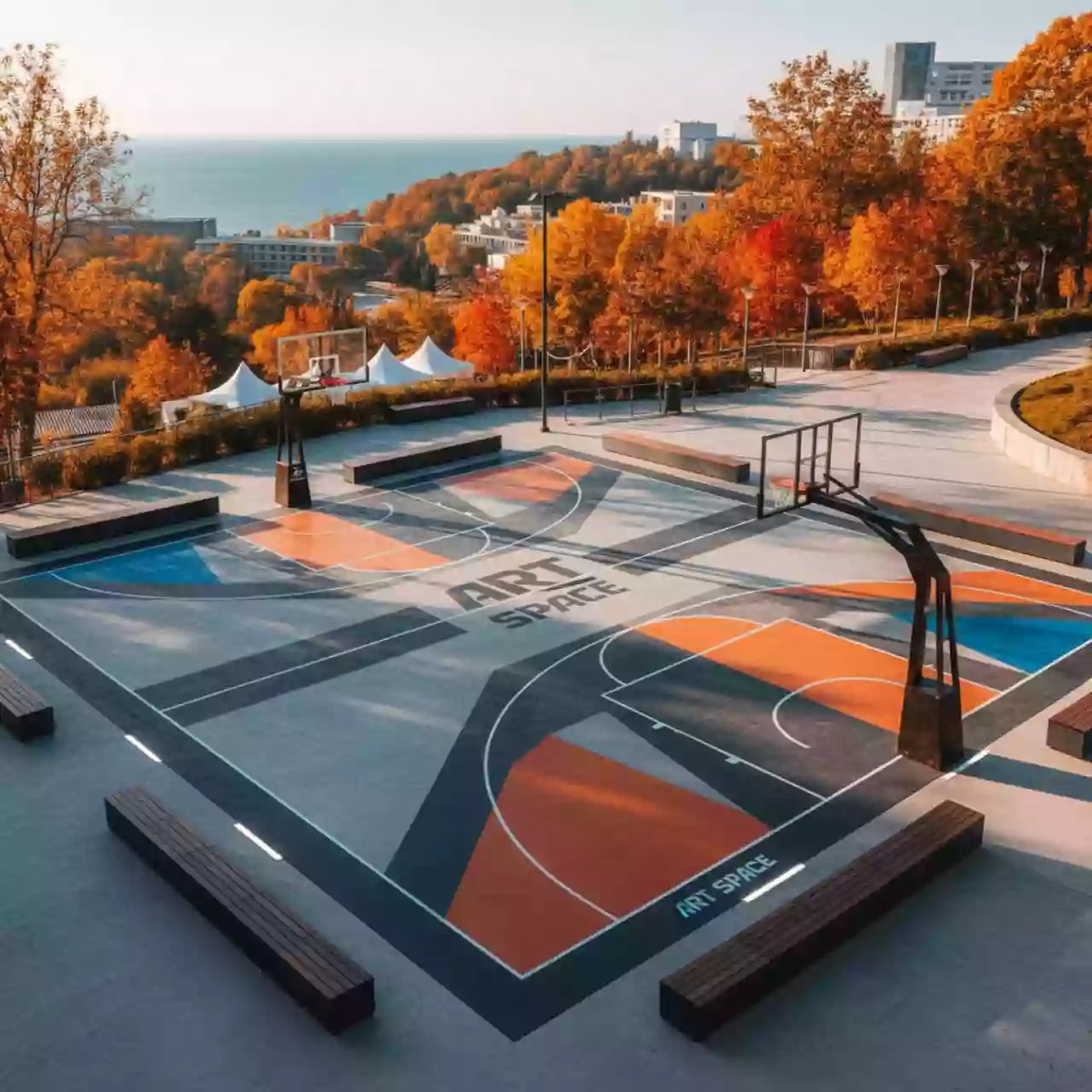 Аренда Стритбол баскетбол в санатории «Черноморье» — ART SPACE