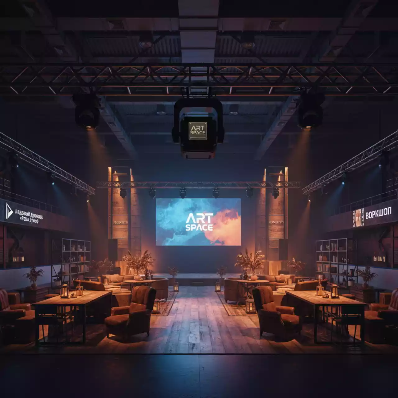 Аренда Стробоскоп LED Involight 18 в ледовом дворце «Роза Хутор» — ART SPACE