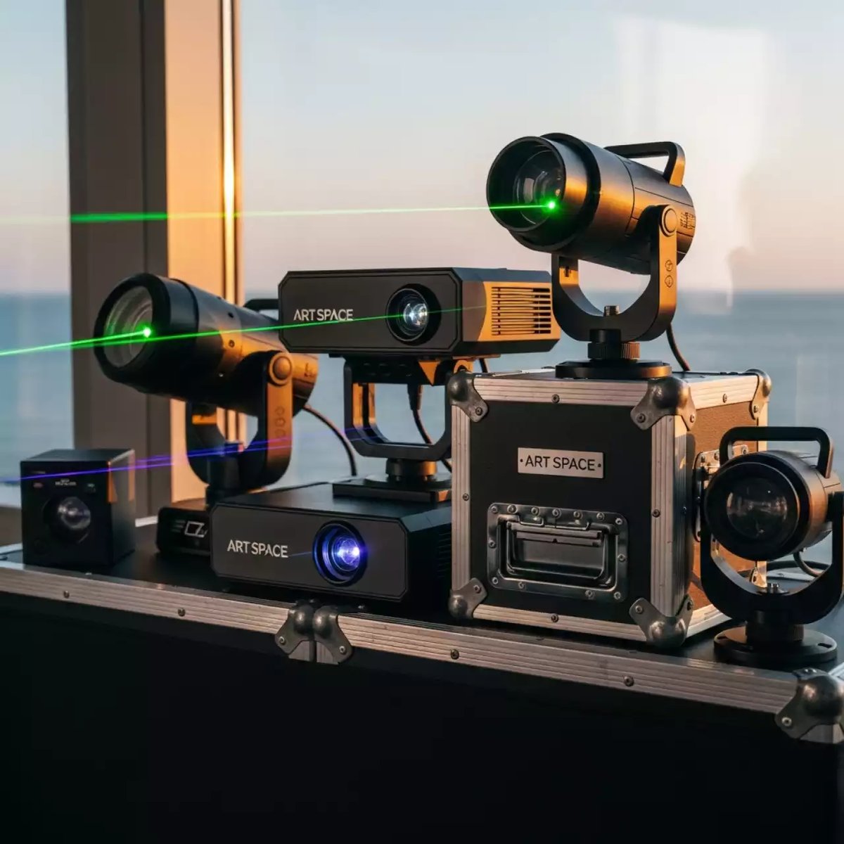 Аренда Стробоскопы и лазеры в ресторане «Паруса» — ART SPACE