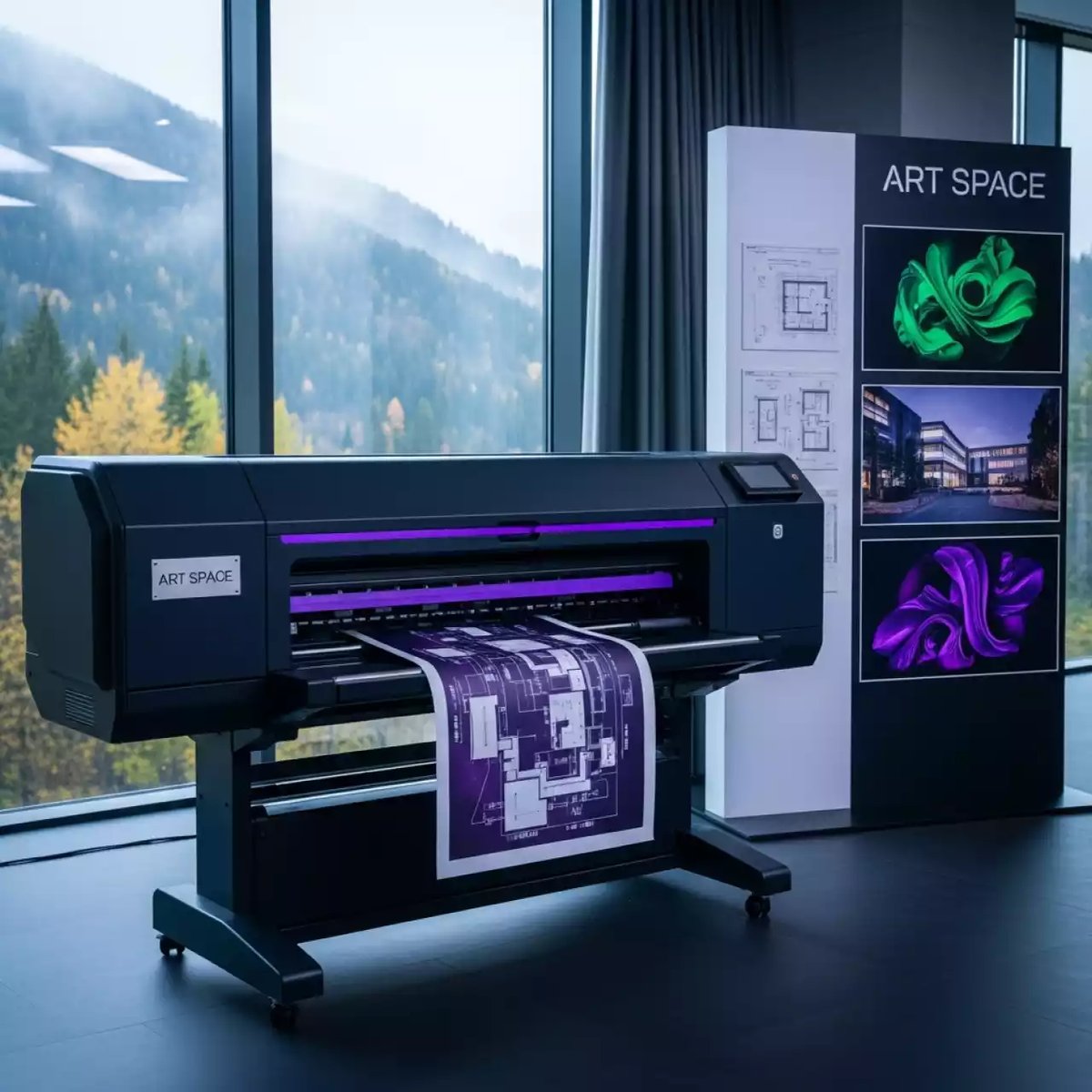 Аренда Струйный плоттер Epson SureColor SC P9000 Violet Ink bundle в Green Flow Hotel — ART SPACE