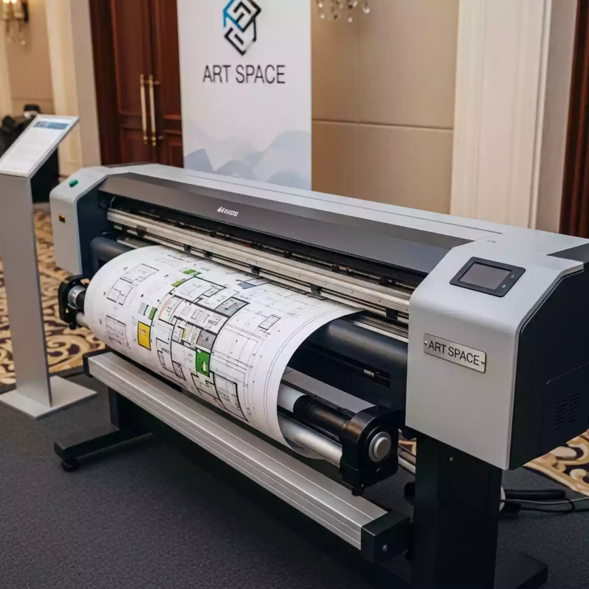 Аренда Струйный плоттер HP DesignJet T1700dr 44 дюйма PostScript в отеле «Богатырь» — ART SPACE