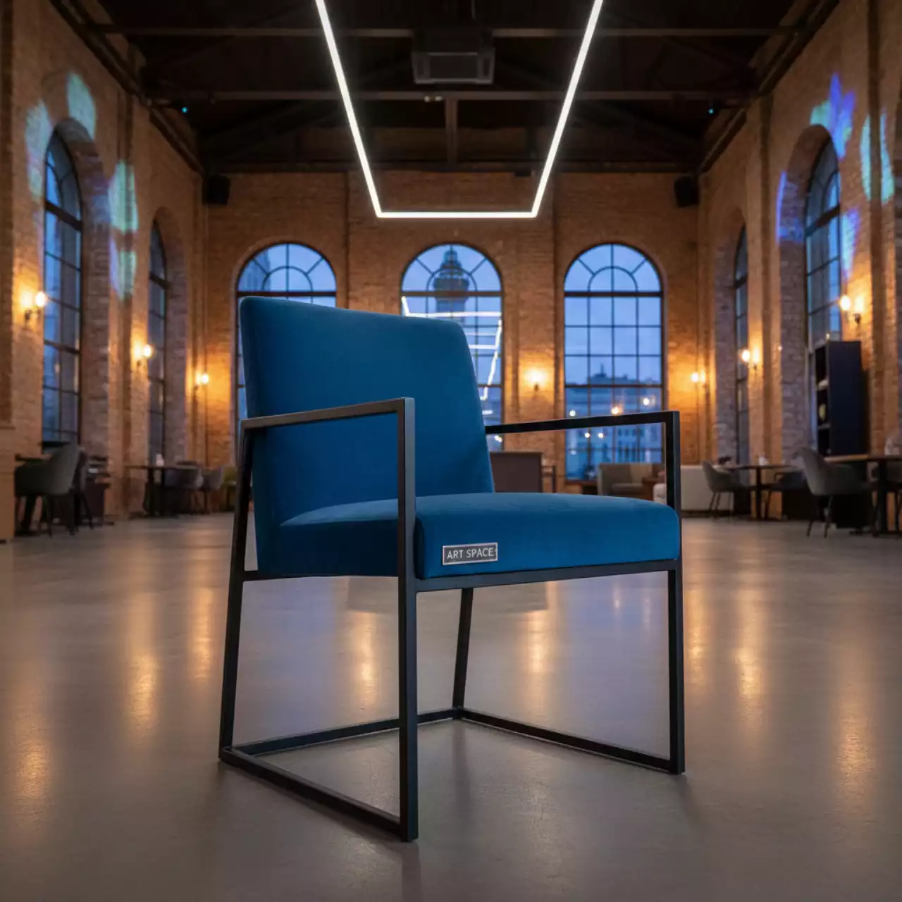 Аренда Стул Аква велюр Monaco металл RAL в ресторане «Плакучая Ива» — ART SPACE