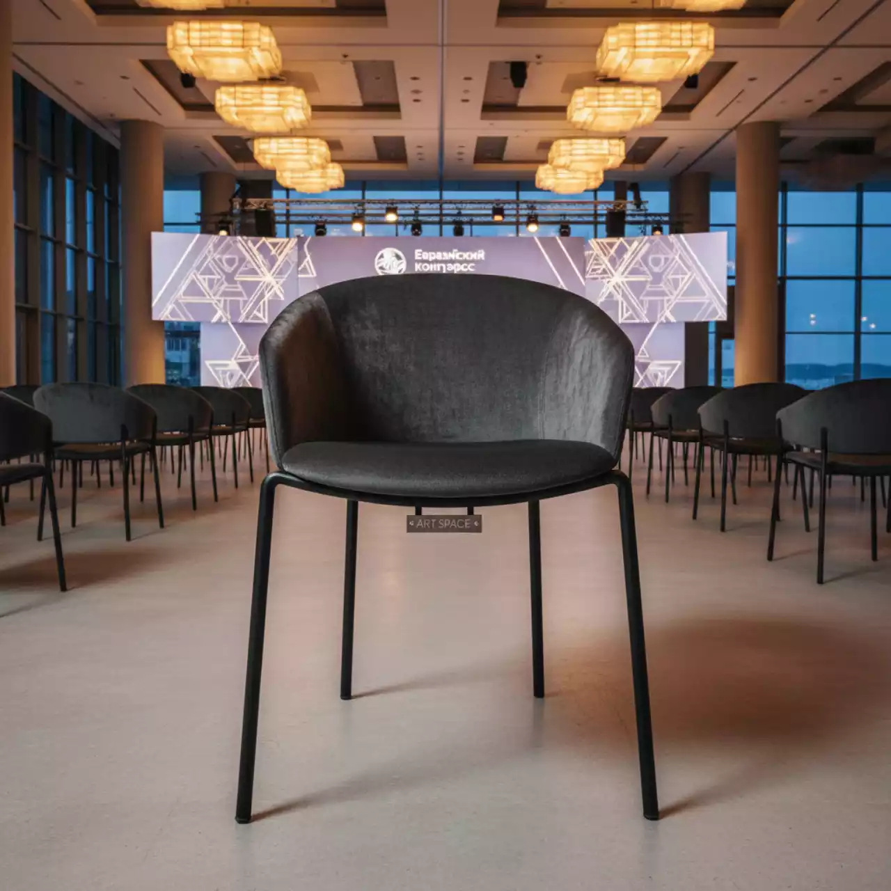 Аренда Стул Аква велюр Monaco металлический каркас в Imeretinskiy Hotel — ART SPACE